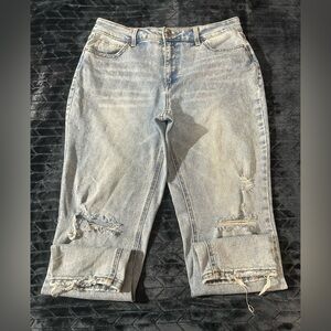 Time and Tru Light Blue Distressed Jeans